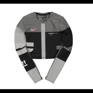 Off white x Nike women’s easy run top - grey